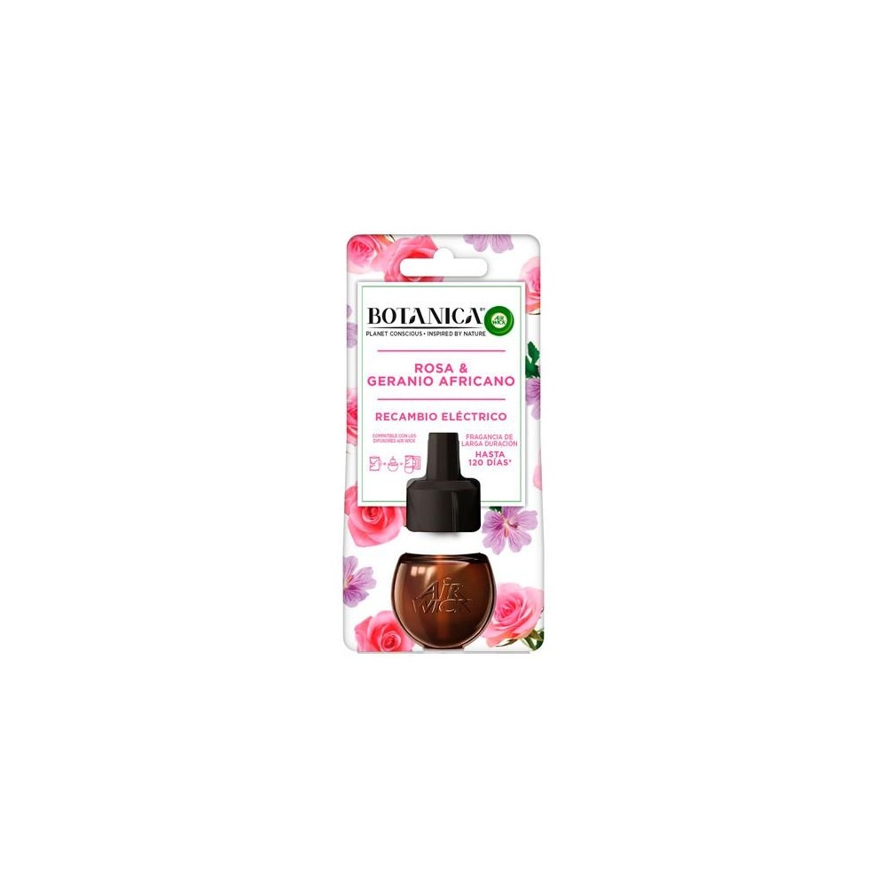 Air-Wick Botanica Ambientador Eléctrico Recambio Rosa y Geranio