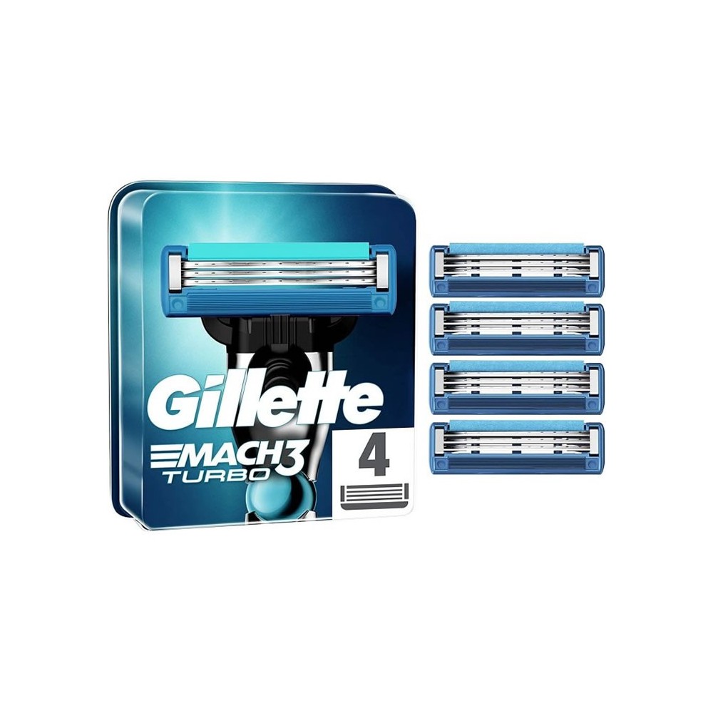 Gillette Mach3 Turbo Charger 4 Units