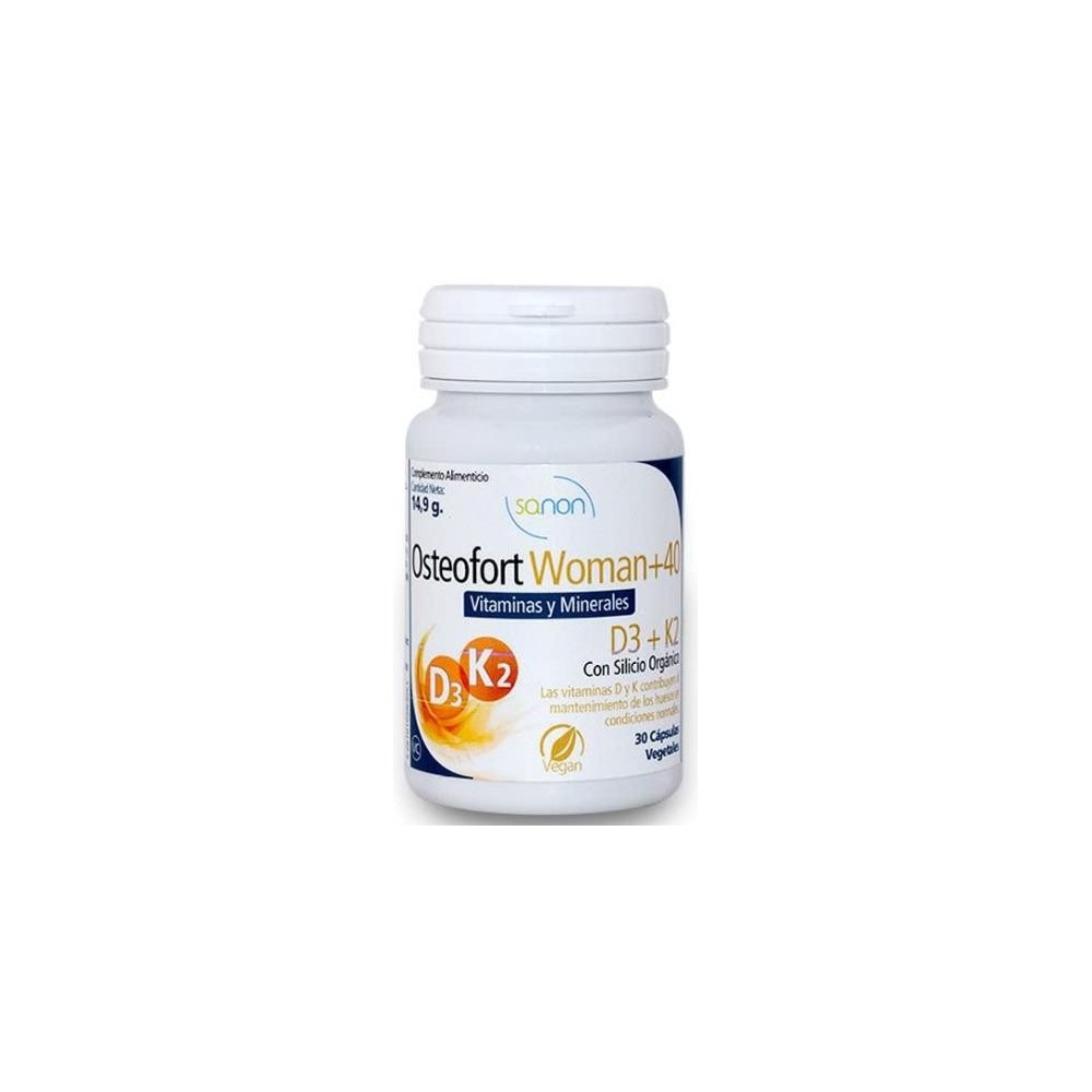 Sanon Osteofort Woman 40 30 Cápsulas Vegetales De 495 Mg