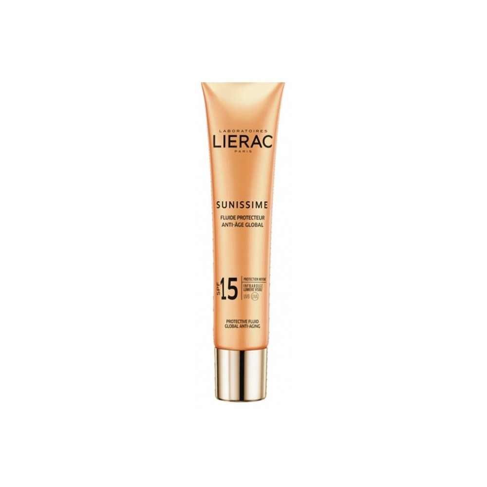 Lierac Sunissime Global Anti-Ageing apsauginis veido kremas nuo raukšlių su  SPF 15 40ml