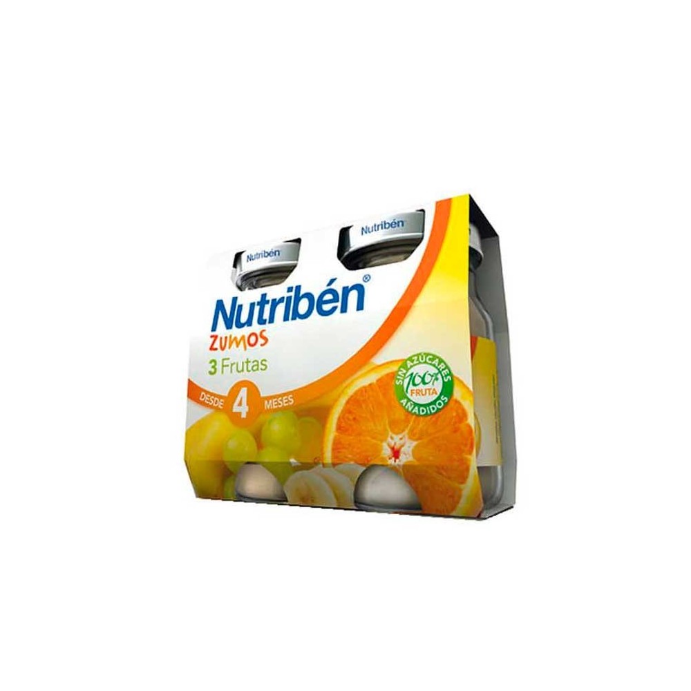 Nutribén 3 vaisių sultys 2x130ml