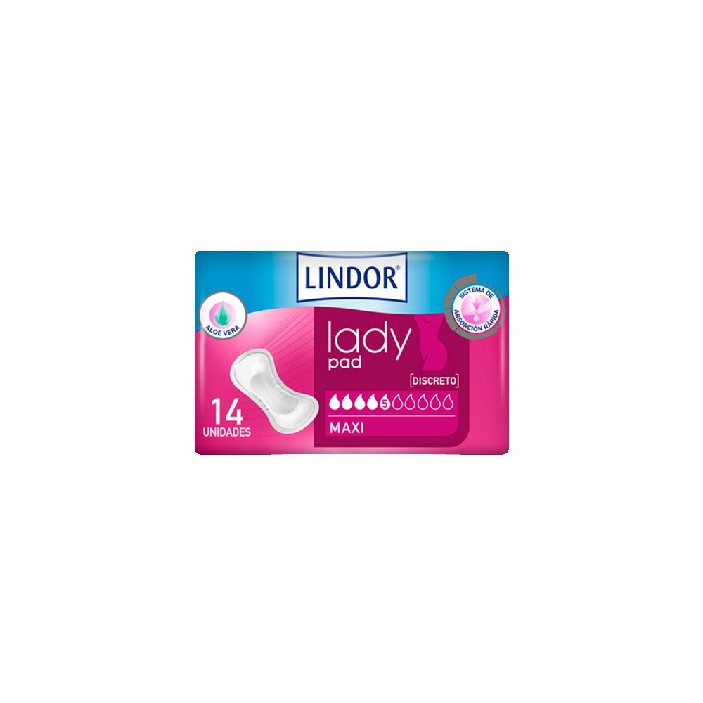 Hartmann Lindor Lady Pad Maxi 5 Drops 14U