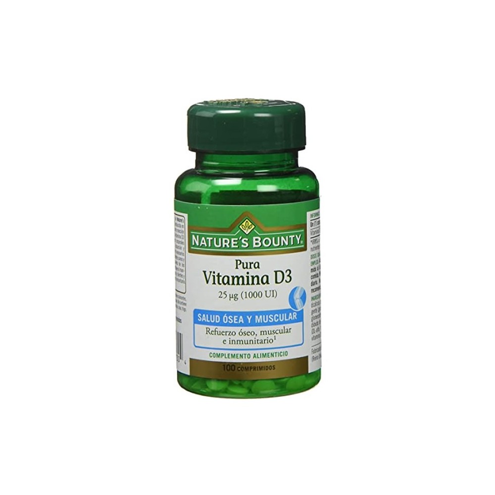 Nature's Bounty Vitamin D3 25µg 1000IU 100 Tablets