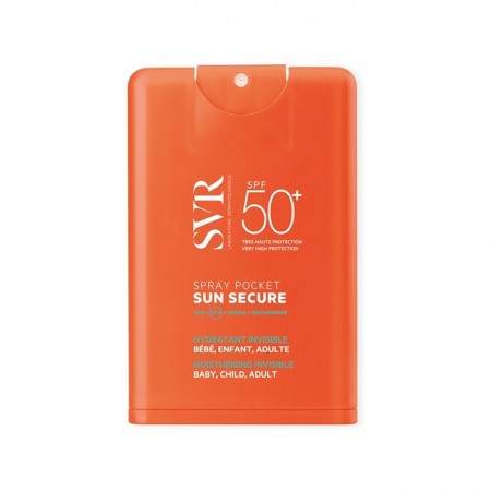 Svr Sun Secure Pocket Spray Spf50+ 20ml Drėkinamasis purškiklis su SPF 50+ kūdikiams vaikams ir suaugusiesiems-Kita-Nereceptinia