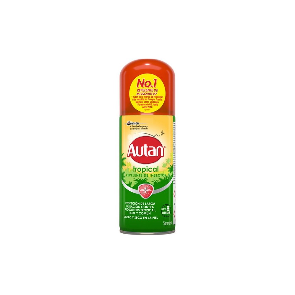 Autan Tropical Repelentas sausas purškiklis, 100ml