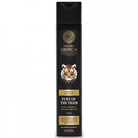 Natura Fury Of The Tiger Energy šampūnas kūnui ir plaukams 2 in 1 250ml-NATURA SIBERICA-Vyrams-NATURA SIBERICA