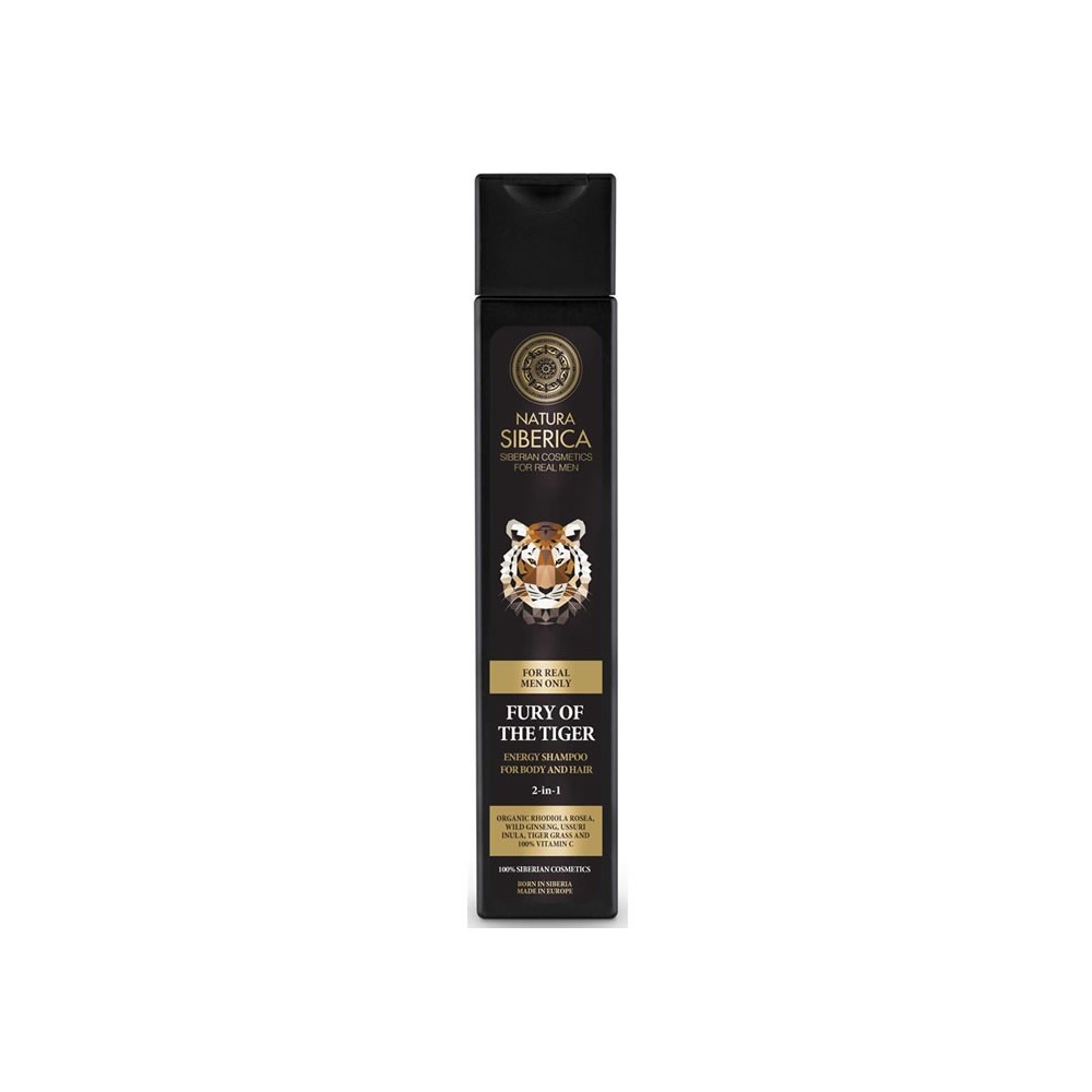 Natura Fury Of The Tiger Energy šampūnas kūnui ir plaukams 2 in 1 250ml-NATURA SIBERICA-Vyrams-NATURA SIBERICA