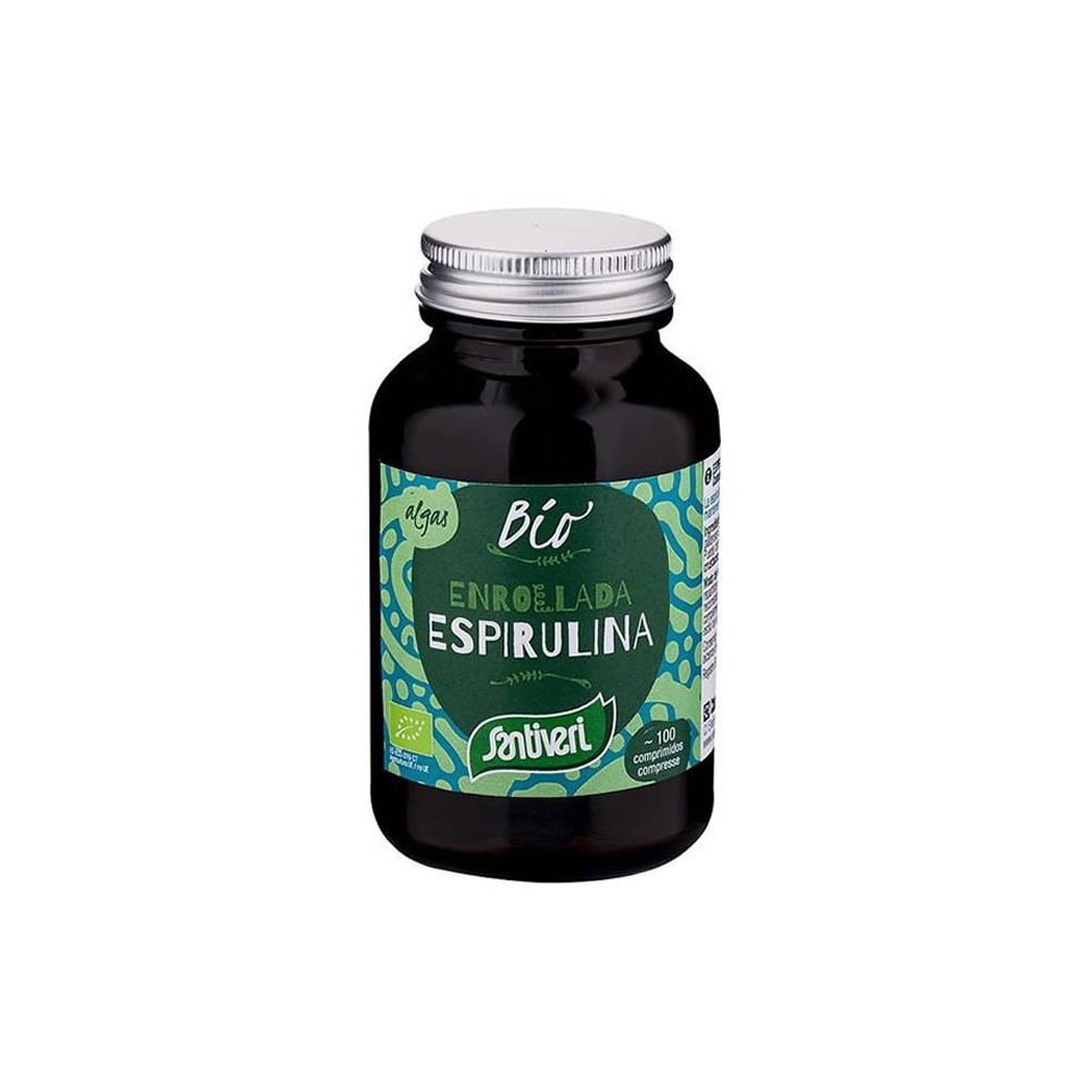 Santiveri Ekologiški spirulinos dumbliai 100 tablečių-Maisto papildai-Sveikatai-SANTIVERI