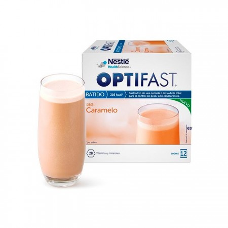 Optifast Karamelės skonio pieno kokteilis 12 porcijų 55g-Kita-Nereceptiniai vaistai ir gydomoki kosmetika-OPTIFAST