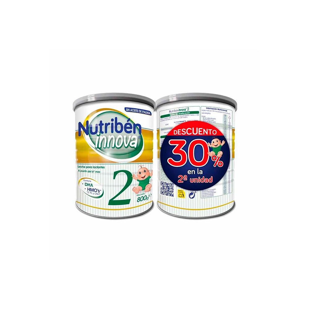 Nutriben Duplo Innova 2x800g pieno mišinys-Pieno mišiniai-Maistas kūdikiams ir vaikams-NUTRIBEN