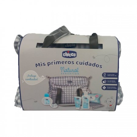 "Chicco My First Care Bag Grey" 6 dalių rinkinys-Kita-Nereceptiniai vaistai ir gydomoki kosmetika-CHICCO