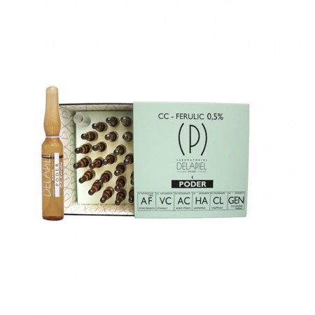 "Delapiel" ampulės "Power CC Ferulic" 0,5% 15x2ml-Veido priežiūra-Dermokosmetika-DELAPIEL