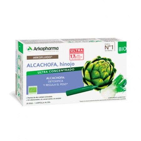 Arkopharma Arkofluido Artichoke Fennel 20 Drinkable Ampoules