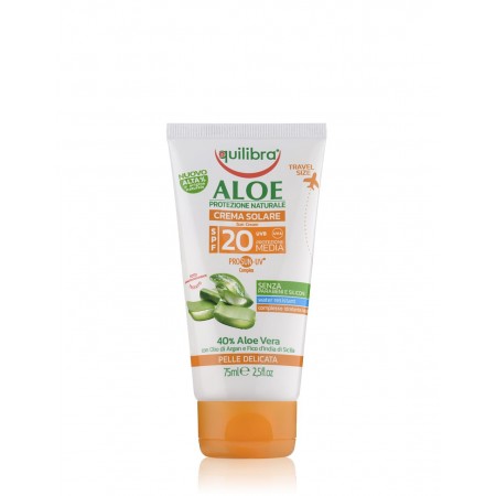 Equilibra Sun Aloe Pro Uv F20 kremas nuo saulės 75ml-EQUILIBRA-Kūno priežiūros priemonės-EQUILIBRA