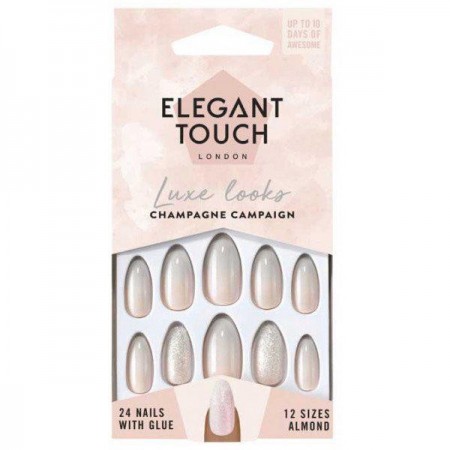 Elegant Touch Luxe Looks Nails With Glue Oval Limited Ed Hot Tip 24 vnt-ELEGANT TOUCH-Makiažas-ELEGANT TOUCH