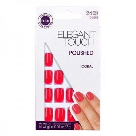 Elegant Touch Core Colour Nails With Glue Almond Matcha Latte nagai su klijais 24 vnt-Priklijuojami nagai-Nagų priežiūra-ELEGANT