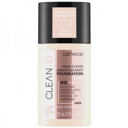 makiažo pagrindas Catrice Clean Id High Cover Luminous Matt Foundation 010-Neutral Sa-Veidui-Priemonės makiažui-CATRICE