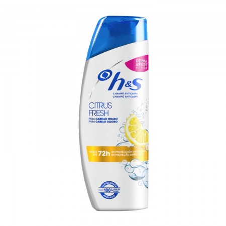 "Head and Shoulders Hs Citrus Fresh" šampūnas riebiems plaukams 200ml-HEAD AND SHOULDERS-Plaukam-HEAD AND SHOULDERS