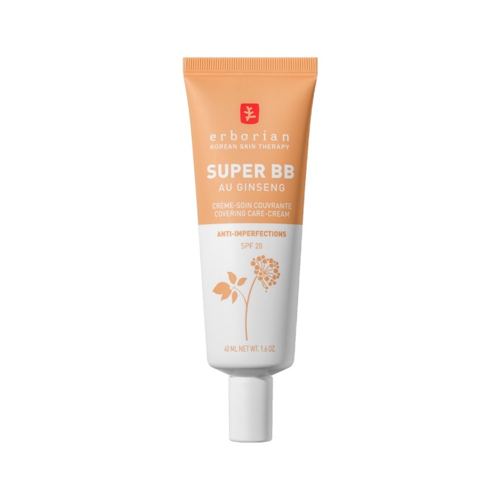 BB veido kremas Erborian Super BB With Ginseng Doré 40ml-Veido kremai-Veido priežiūra-ERBORIAN