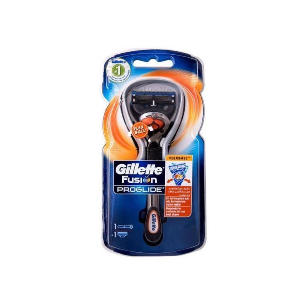 Gillette Fusion Proglide Flexball skustuvas + 1 pakeitimo galvutė-Barzdos ir plaukų kirpimo įrankiai-Barzdos priežiūrai-GILLETTE