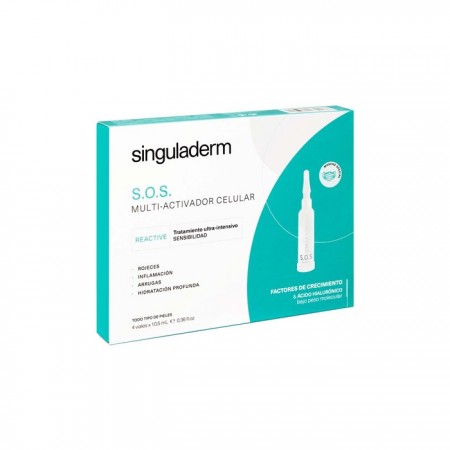 "Singuladerm S.O.S. Multi-Cellular Activator Ultra-Intensive Sensitivity Treatment" 4x10,5ml-DELAPIEL-Dermokosmetika-SINGULADERM