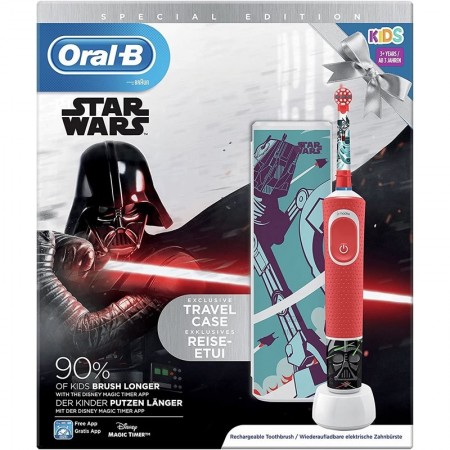 "Oral B Star Wars" pakuotė + dovana-Elektriniai dantų šepetėliai-Dantų priežiūra-ORAL-B