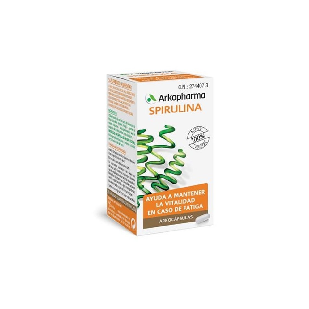 Arkokapsulės Spirulina 48 kapsulės-Maisto papildai-Sveikatai-ARKOPHARMA