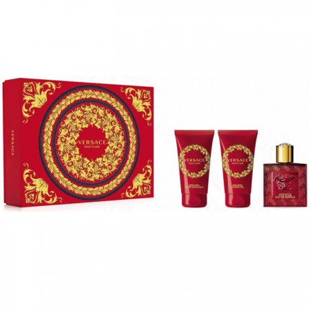 "Versace Eros Flame" kvepalų purškalas 50 ml, 3 dalių rinkinys-VERSACE-Dovanos-VERSACE