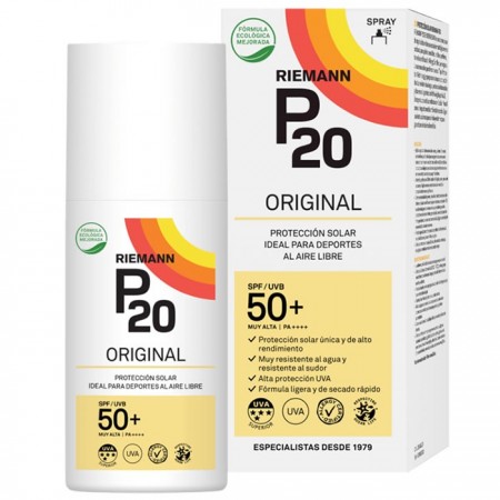 "Riemann P20" apsauginis purškiklis nuo saulės Spf50+ 175ml-Saulės kosmetika-Nereceptiniai vaistai ir gydomoki kosmetika-RIEMANN