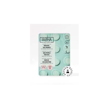 "Iroha Nature Sos Pimple Patches" Spuogų pleistrai 18vnt-Akių srities priežiūra-Veido priežiūra-IROHA NATURE