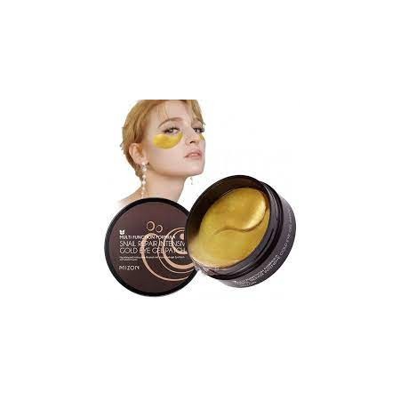 Mizon Snail Repair Intensive Gold Eye Gel Patch paakių kaukės su auksu ir sraigių mucinu 60vnt-Veido kaukės-Veido priežiūra-MIZO