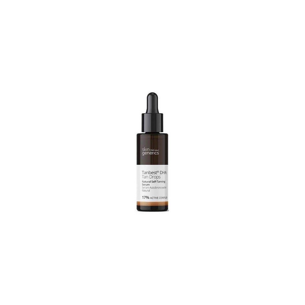 Skin Generics Tanbest Dha Tan Drops natūralus savaiminio įdegio serumas 17proc.