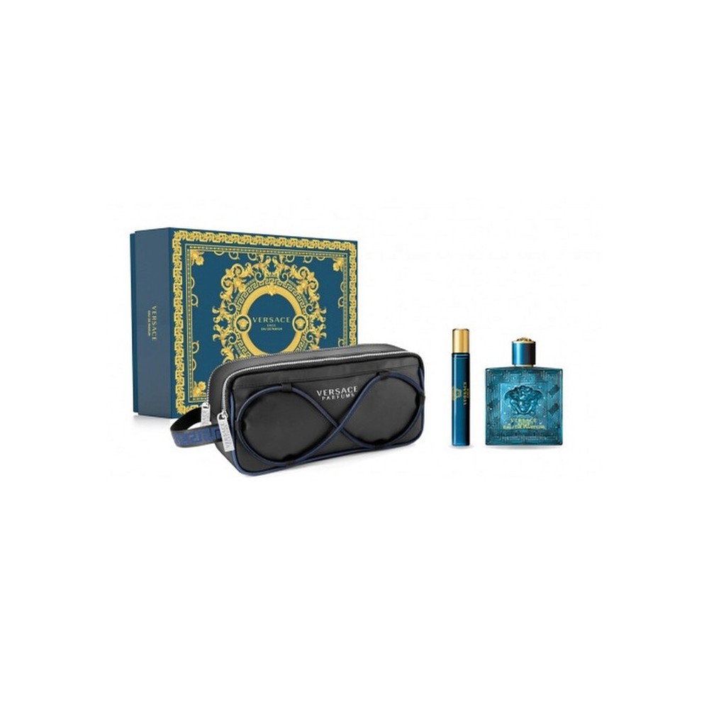 Versace Eros Pour Homme Eau De Perfume Spray 100ml Set 3 Pieces