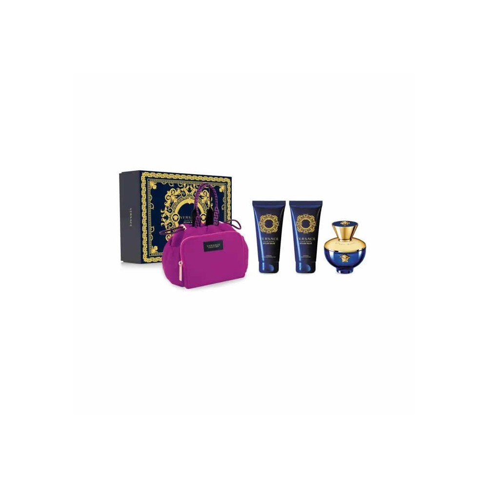 Versace Dylan Blue Pour Femme Eau De Parfum Spray 100ml Set 4 Pieces