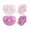 Avent Soothies Soothers 100% Silicone 0-6 Months Girl 2U