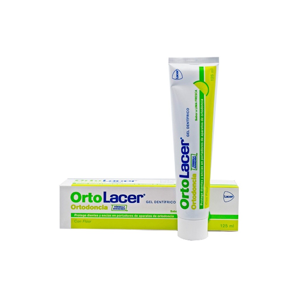 Ortolacer Toothpaste Gel Fresh Lime Flavour 125 ml