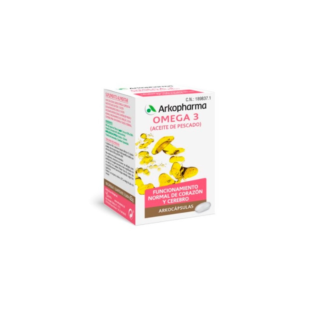 Arkopharma Arkocaps Omega 3 Fish Oil 100 Capsules 