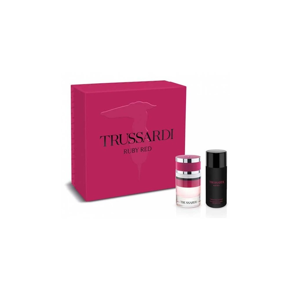 Trussardi Ruby Red Eau De Perfume Spray 60ml Set 2 Pieces