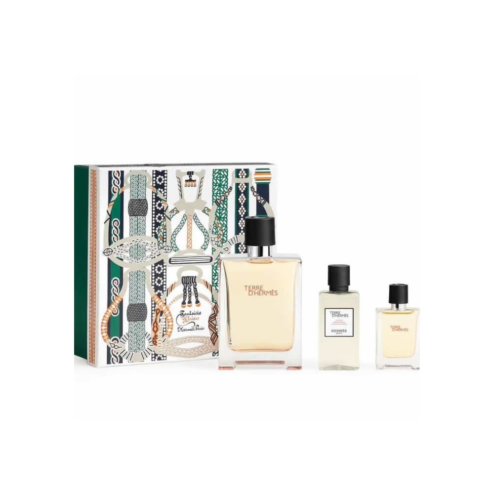 Terre D'Hermes Eau De Toilette Spray 100ml Set 3 Pieces