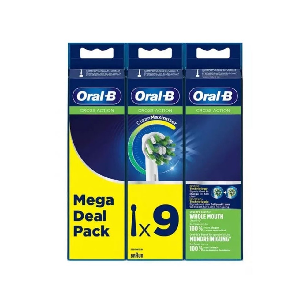 Oral-B Pro Cross Action Refill 9 Units 