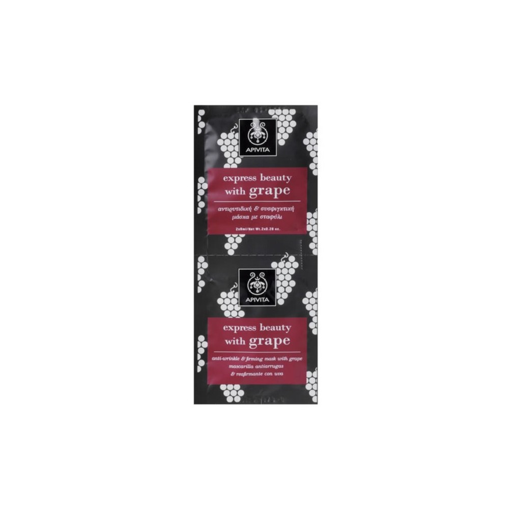 Apivita Anti-Wrinkle And Firming Mask With Grape 2x8ml