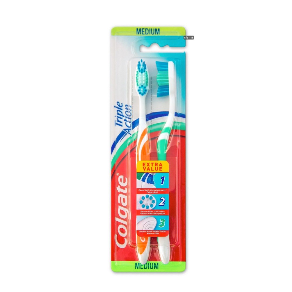 Cepillo D Colgate Triple Accion 2 Uds