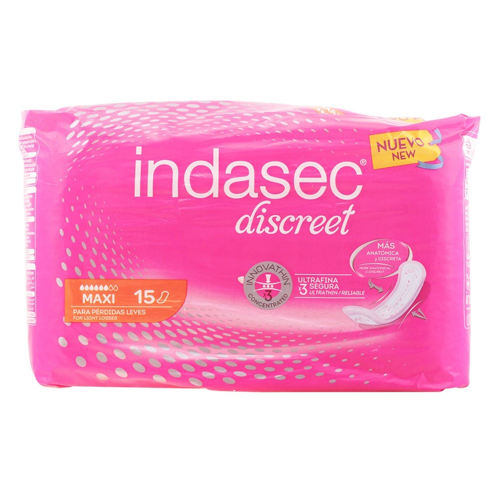 Indasec Compresses Incontinence Maxi 15 Units