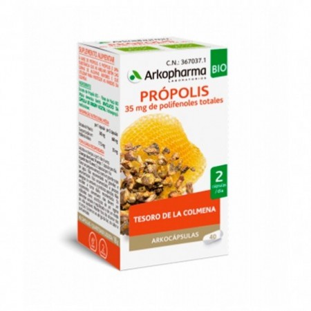 Arkopharma Arkocápsulas Propolis 40 Capsules 