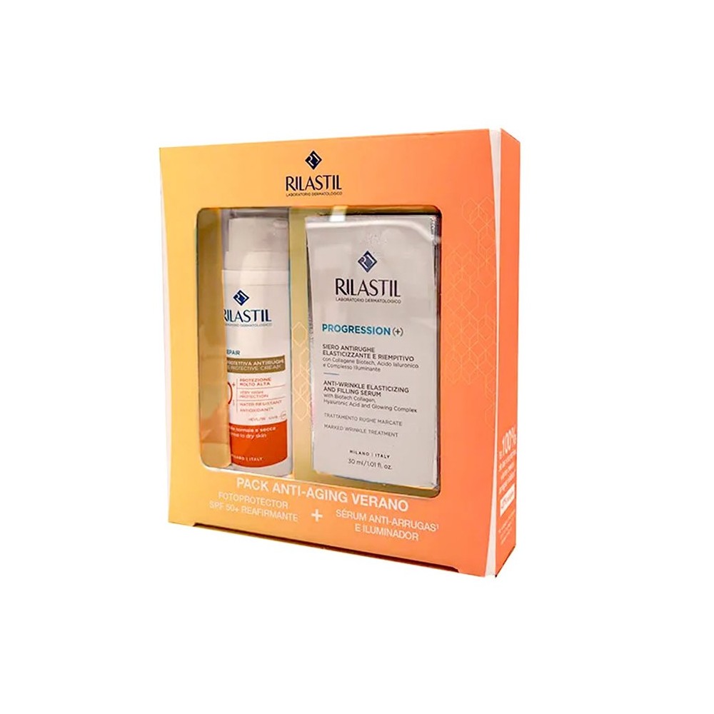 Rilastil Pack Age Repair Spf50 50ml + Progression Serum 30ml Set 2 Pieces