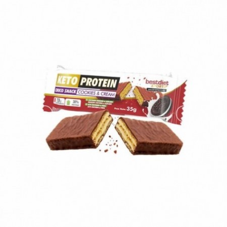 Keto Protein Choco Snack Cookies And Cream 35g