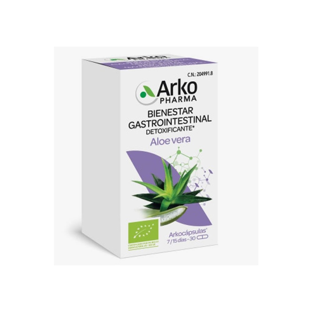 Arkopharma Organic Aloe Vera 30 Capsules