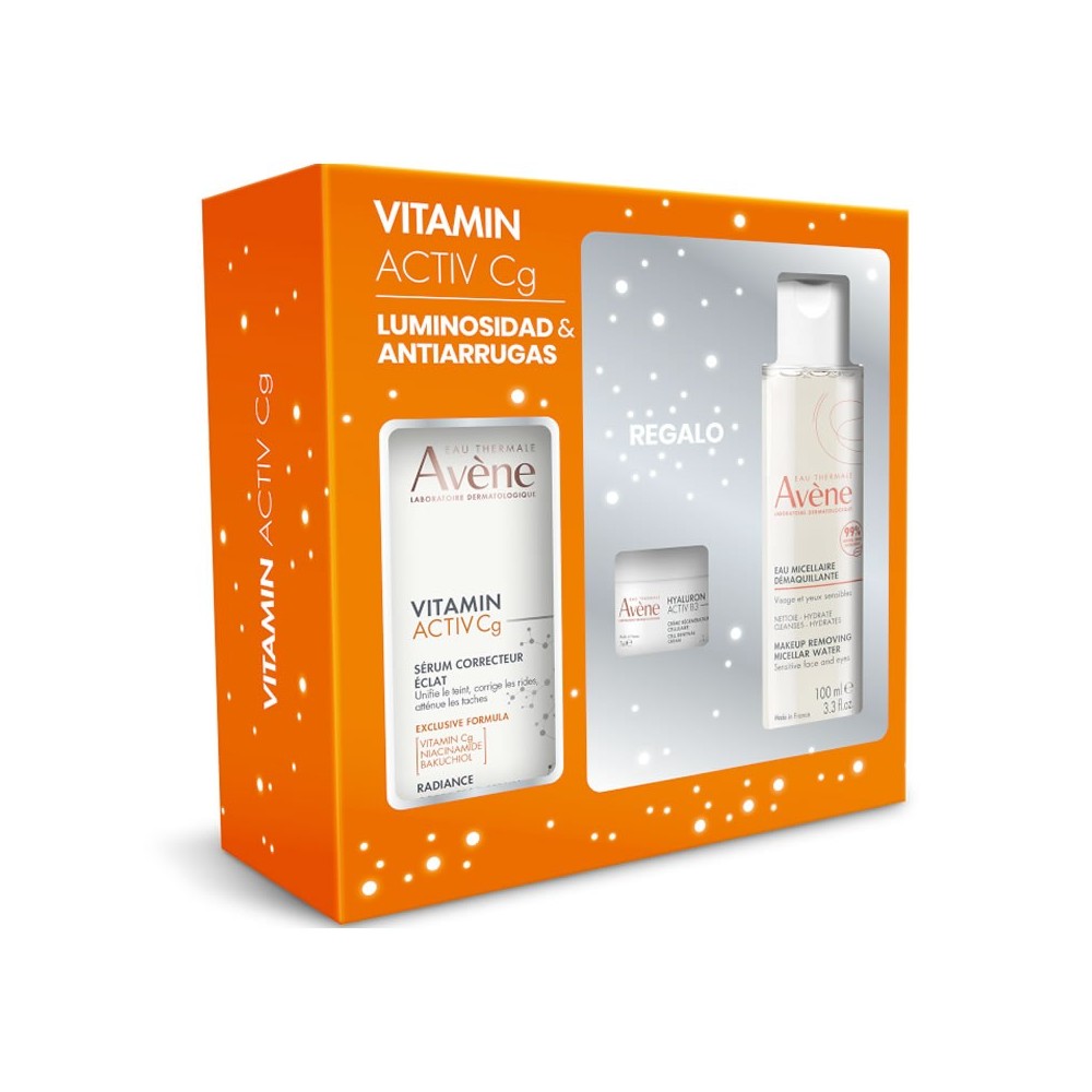 Avène Pack Vitamin Activ Cg Serum 30ml + Hyaluron Activ B3 Cream 7ml + Micellar Water 100ml