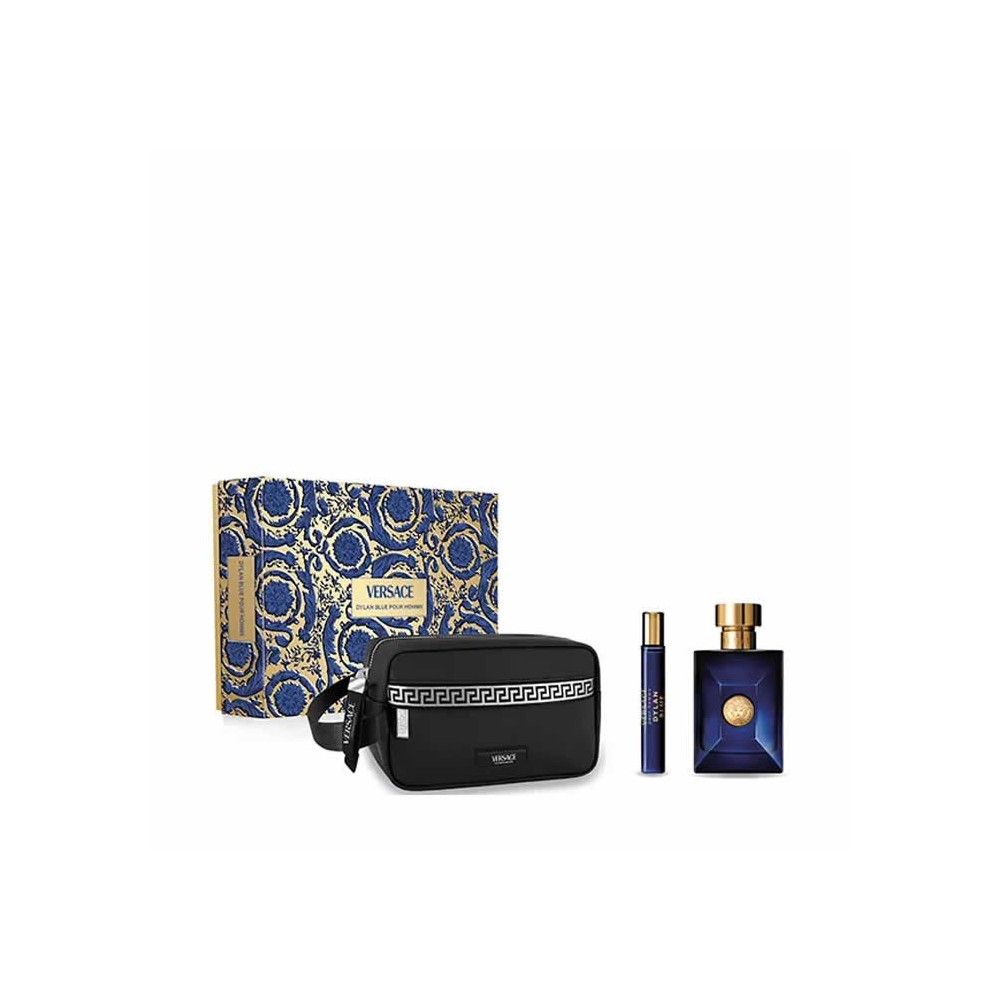 Versace Dylan Blue Pour Homme Eau De Toilette Spray 100ml Set 3 Pieces