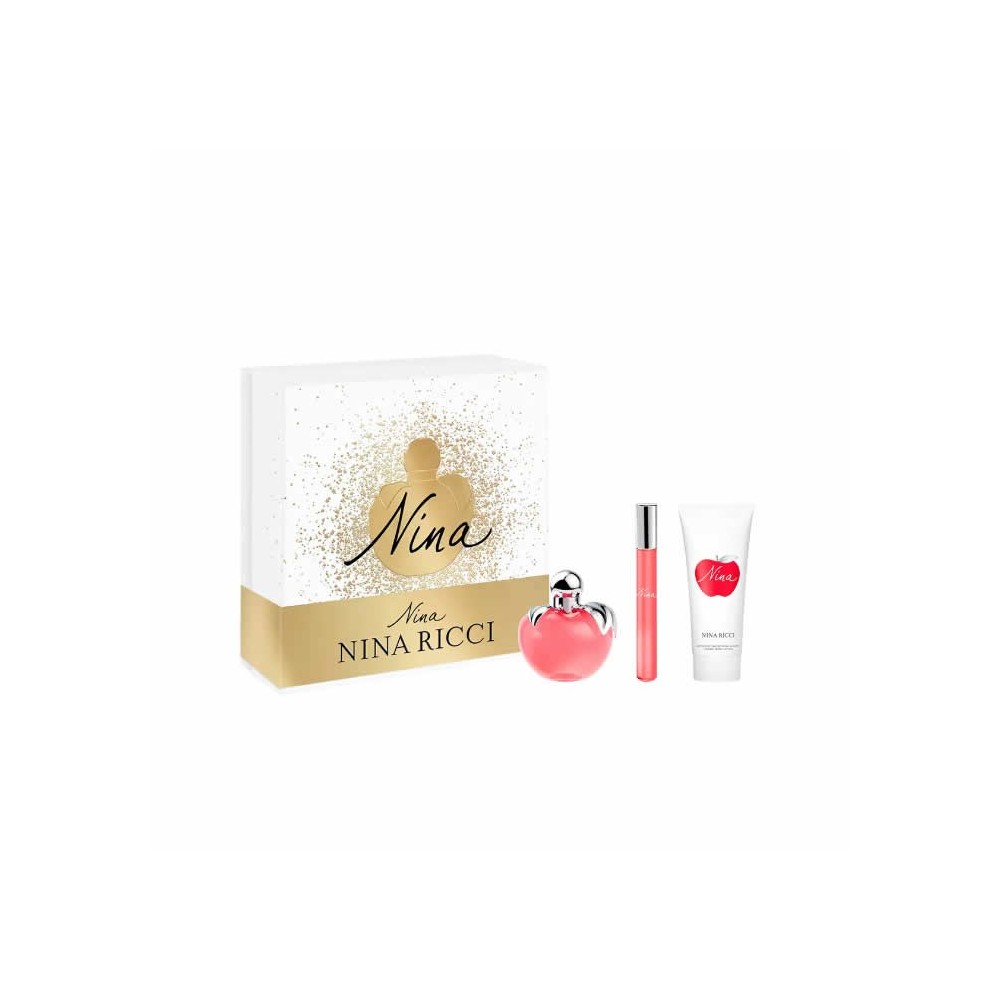 Nina Ricci Nina Eau De Toilette Spray 50ml Set 3 Pieces